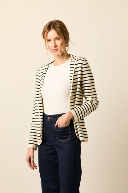Blazer de punto marinera